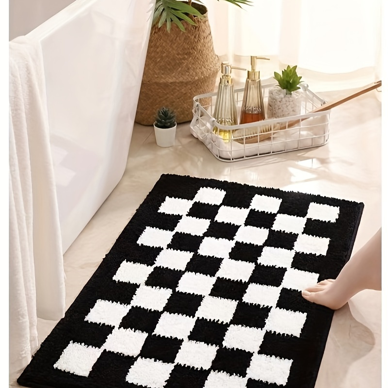 Tapis Noir À Garder À Lécart Pour Le Salon, La Porte Dentrée, Lentrée De La  Maison, Couleur Unie, Décontracté, En Caoutchouc, Antidérapant, Pour Salle  De Bain, Chambre À Coucher, S01 Du 29,04