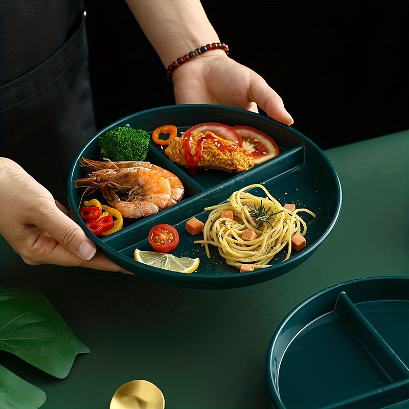 Portion Control Plates Divided Plate Adults Plastic 3 Compartment Dinner  Plate Perfect For Bariatric Diet Weight Loss Healthy Eating Reusable 3  Section Lunch Tray - Temu United Arab Emirates