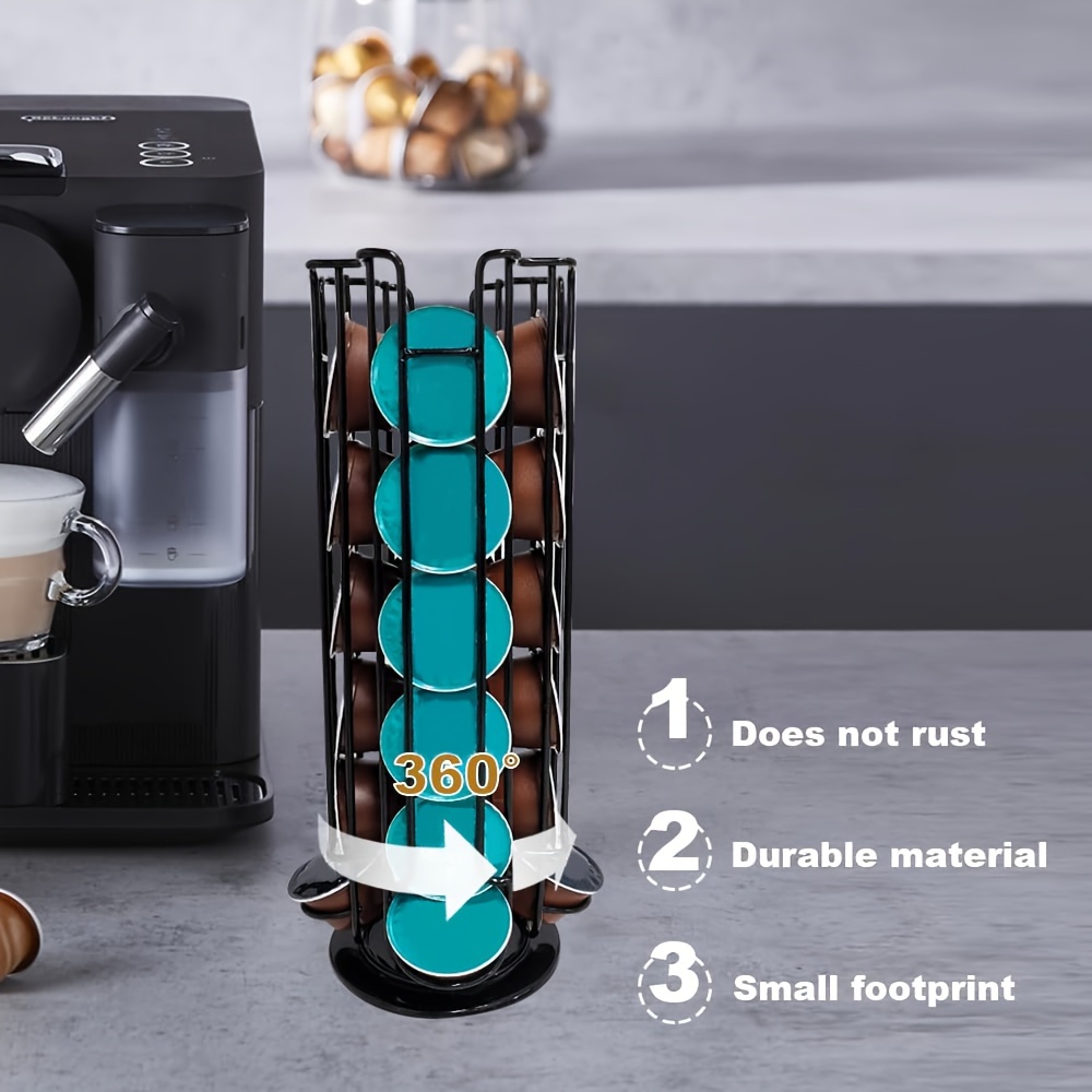 Coffee Capsule Swivel Holder Store 35 Dolce Gusto Coffee - Temu