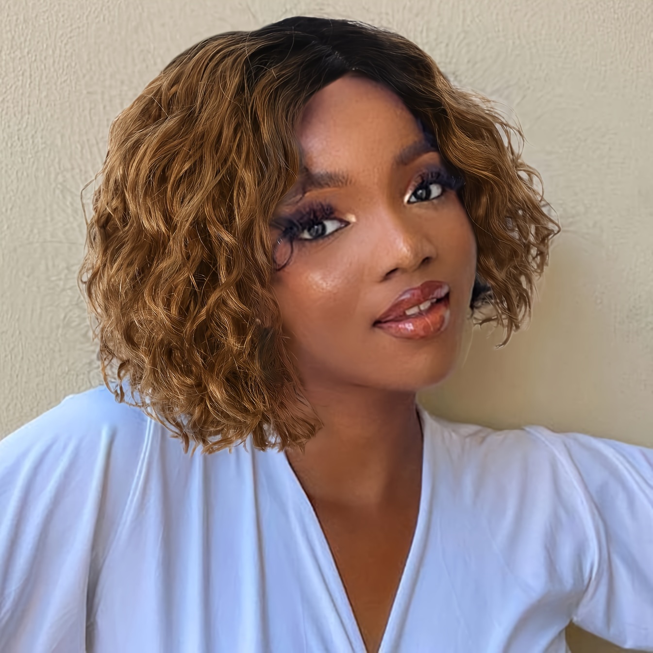 Lace S Short Natural Hair Wigs Curly Wave Side Part Short Bob Pixie Cut  Brazilian Remy Deep None Front For Women 230420 From Bong06, $17.93