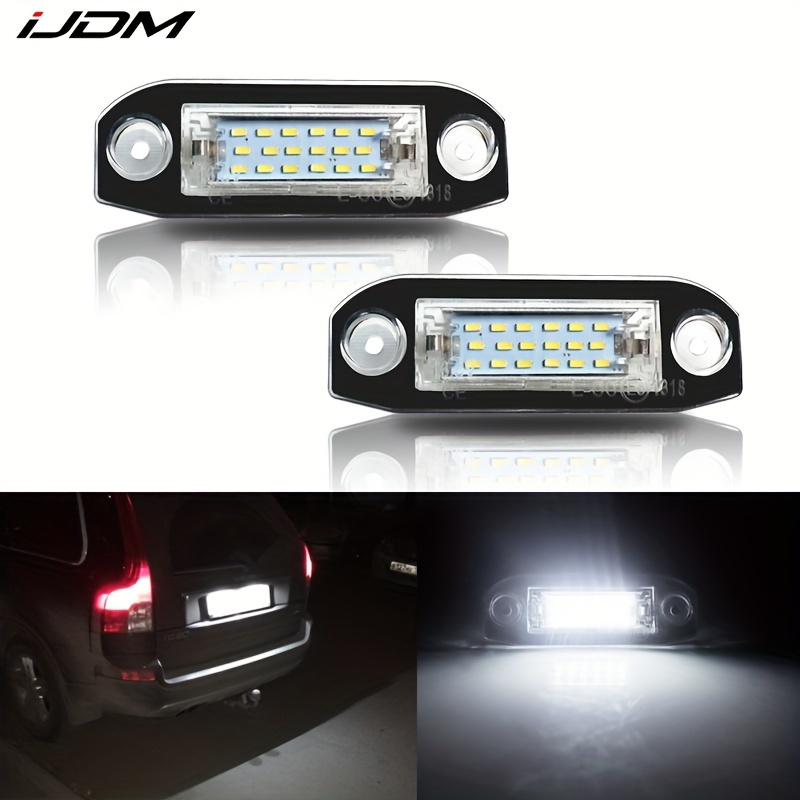 LED License Number Plate Lights White Lamps For Volvo S40 S60 S80