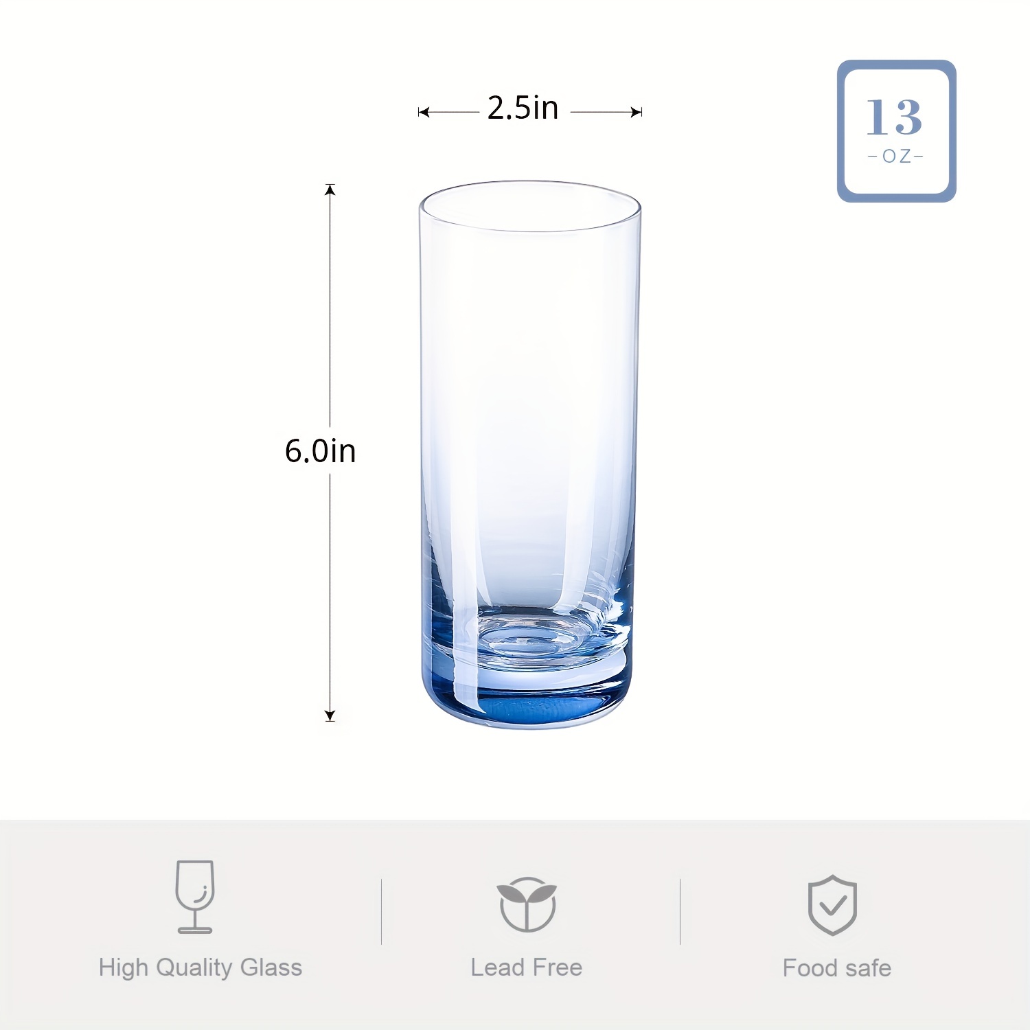 Gradient Color Glass Drinking Glass Set Perfect For - Temu