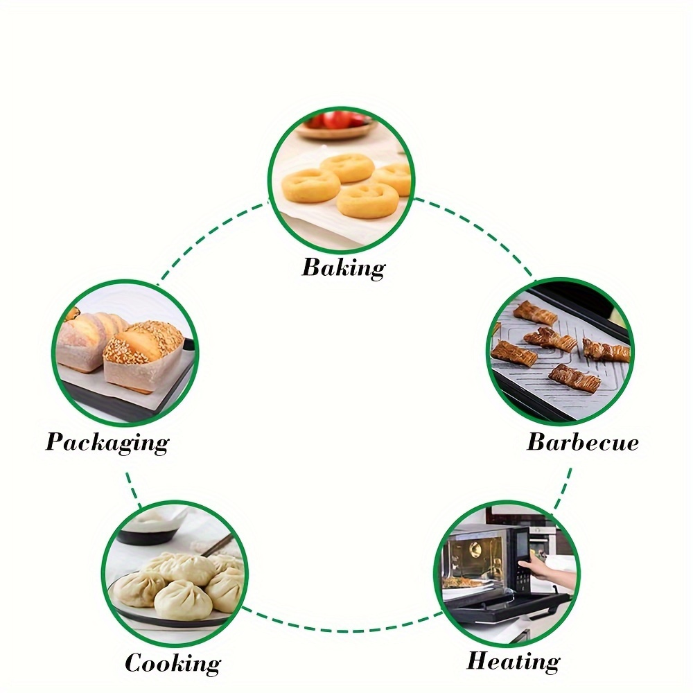 50pcs Air Fryer Liners, Parchment Paper For Baking, Waterproof Parchment  Sheets, Greaseproof Paper, Baking Accessories For Kitchen