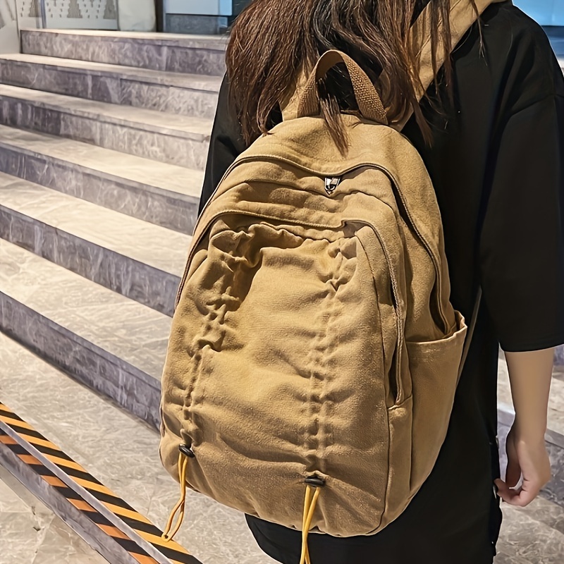 Mochila Lona Nuevo Diseño Mochila Mujer Bolsa Viaje Aire - Temu