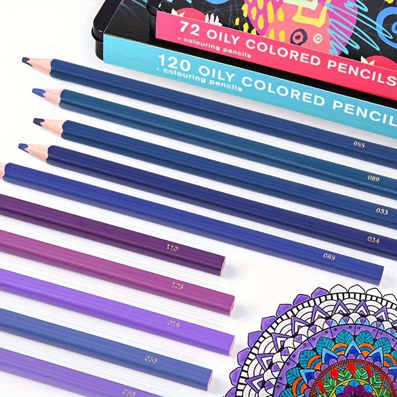 72 Premium Colored Pencils Set With Metallic Colors - Temu