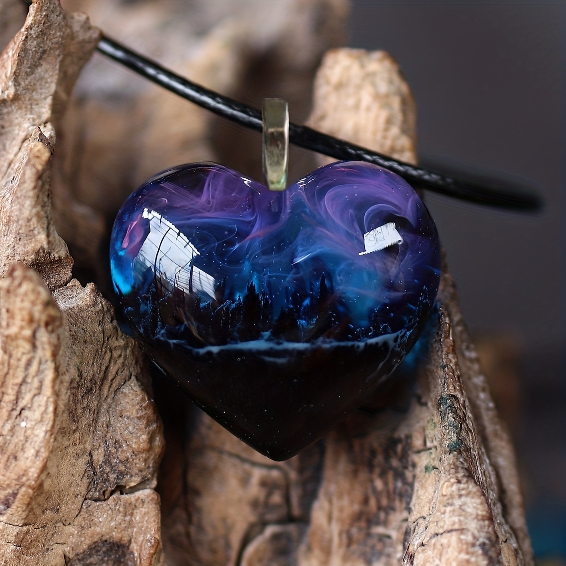 Purple on sale heart pendant