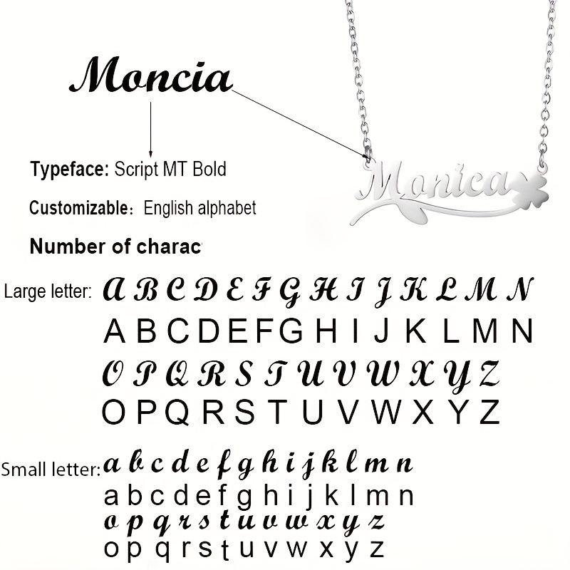 Custom Name Necklace Personalized Nameplate Customized Jewelry Gift