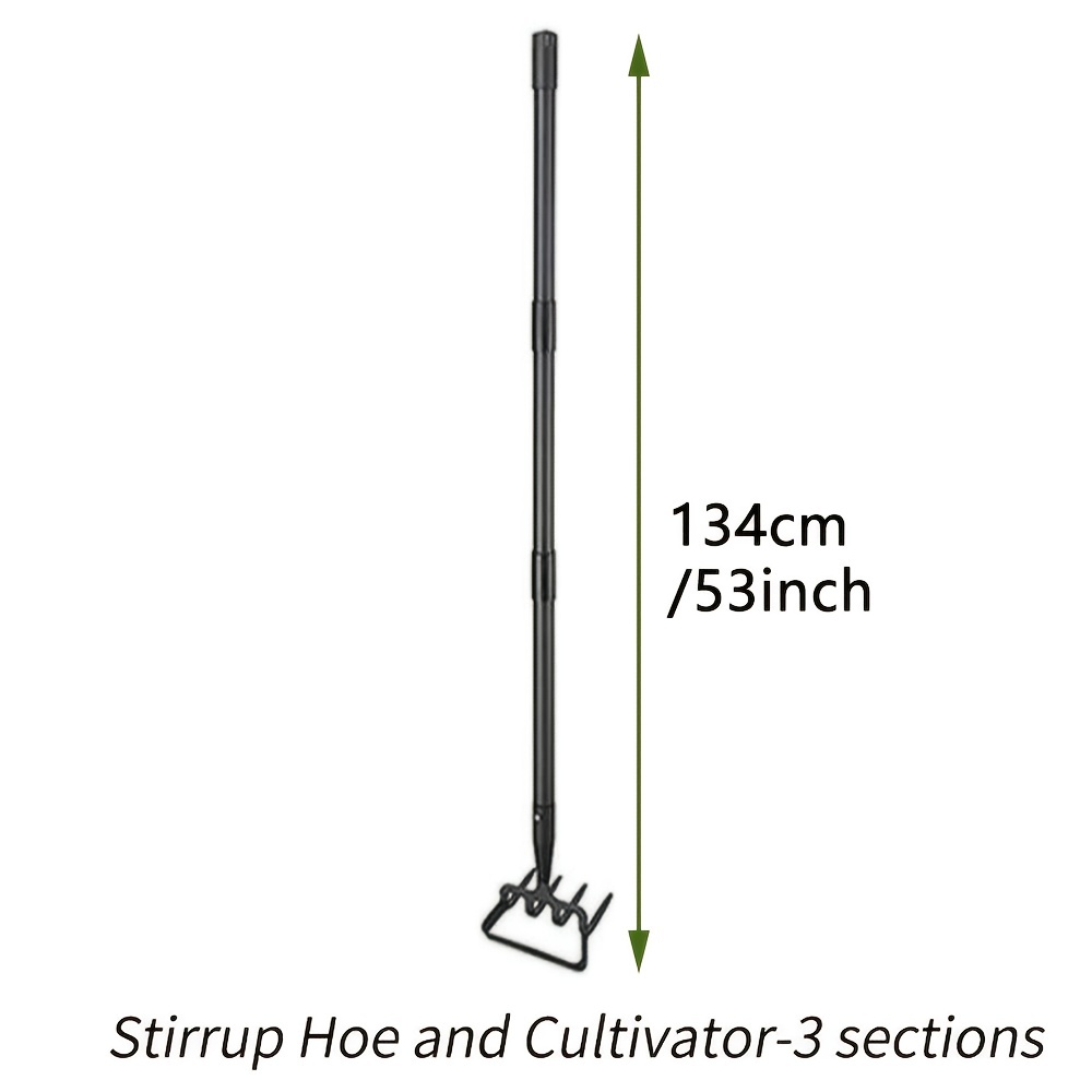 1pc Zappa A Staffa E Coltivatore, Rastrello Coltivatore Pesante Scuffle  Garden Hoe 133,86 Cm Con Manico Regolabile Per Sradicare Le Erbacce,  Scavare