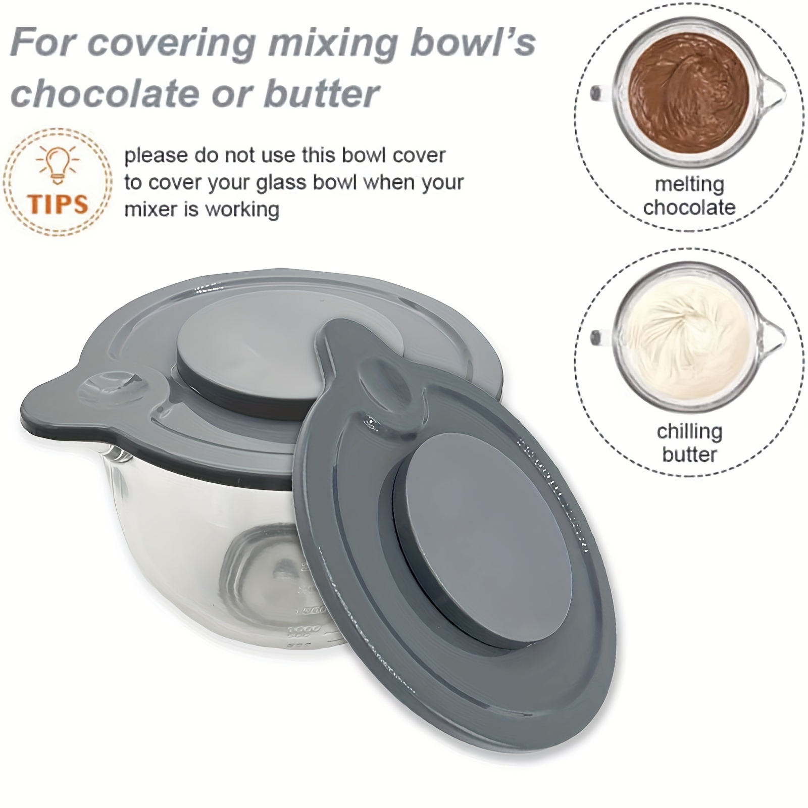 Mixer Bowl Covers for KitchenAid 4.5-5 Qt Tilt-Head Stand Mixer