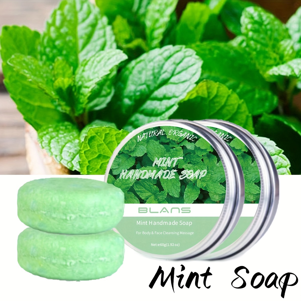 Peppermint Handcrafted Cold Pressed Soap