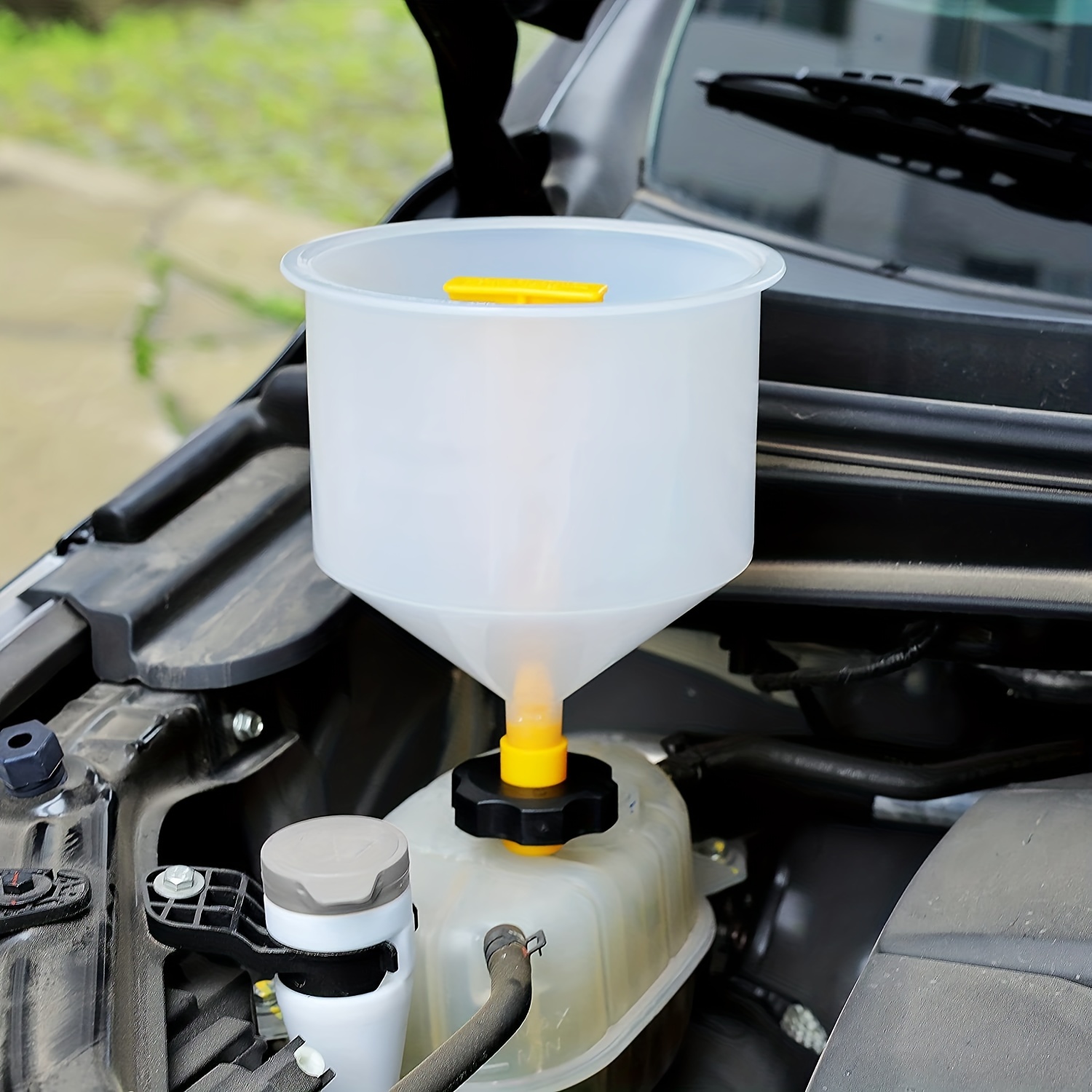 Spill Proof Radiator Coolant Filling Funnel Kit Car Auto Fluid