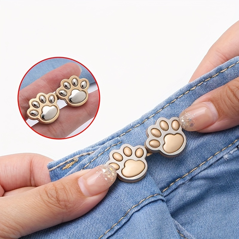 Ladies Cute Animal Nail Free Waist Buckle Jeans Waist Big - Temu