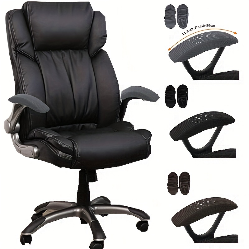 Silla de oficina, silla ergonómica de respaldo alto para computadora con  reposapiés reversible, silla de escritorio ajustable en altura, color marrón