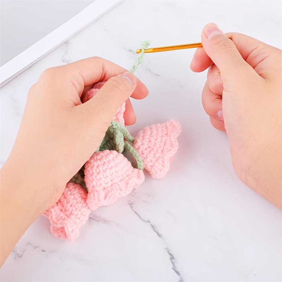 20 pieces wooden crochet set, aluminum crochet tool, convenient for sweater  weaving, knitting craft art sewing tool DIY manual accessories (20  pieces/bag)