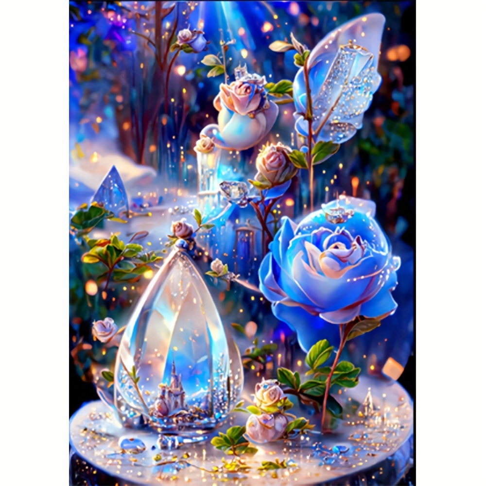 Butterfly Diamond Painting Kits for Adults,Flower Diamond Art,5D Rose,  Handmade Gift, Hobby Home Decor