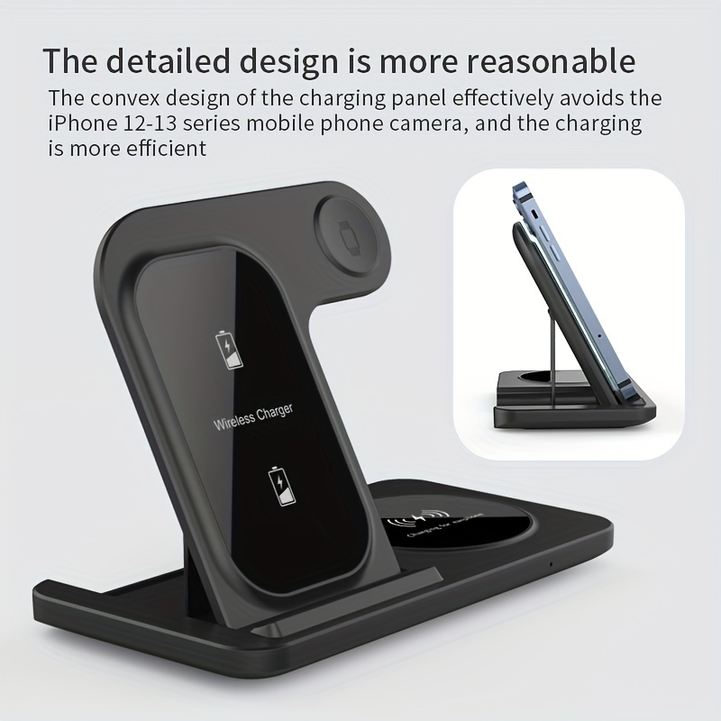 3 in 1 Fast Wireless Charger Stand Iphone Watch - Temu