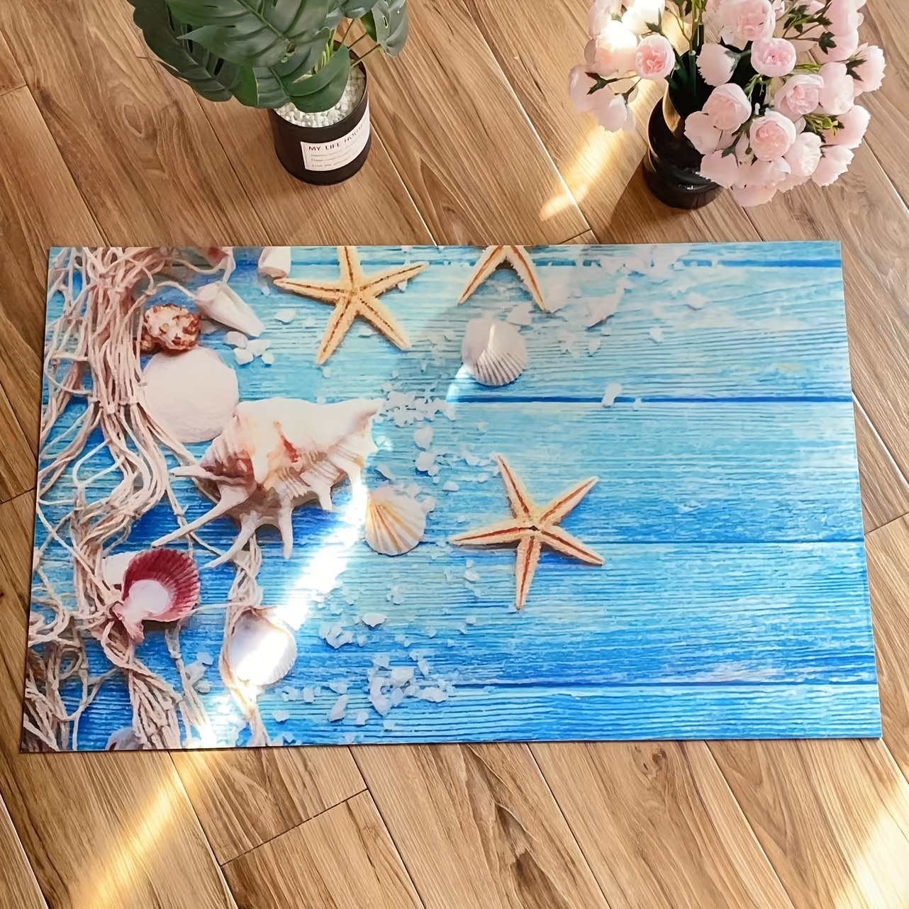 Non Slip Bathroom Mat Ocean Deck Absorbent Bath Rug - Temu