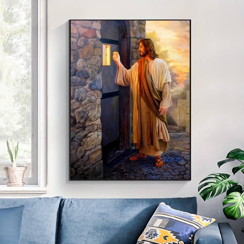 5D DIY diamond painting Mysterious Jesus Christ Full square round Drill  Mosaic Full embroidery Religion Cross Stitch Large Size