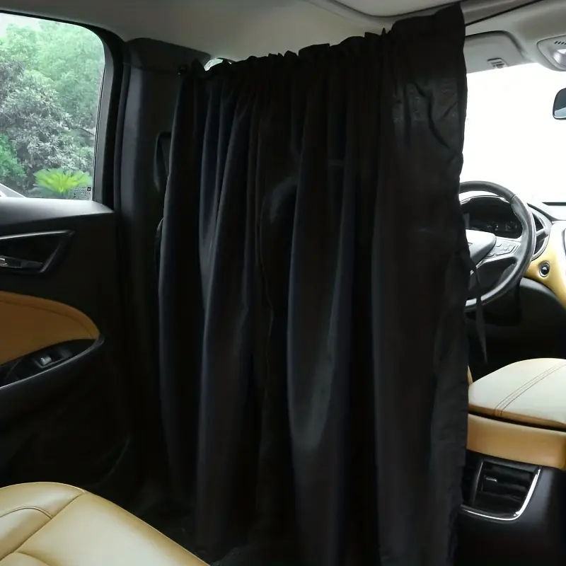 Car Sunshade Curtain Car Front Rear Partition Curtain - Temu