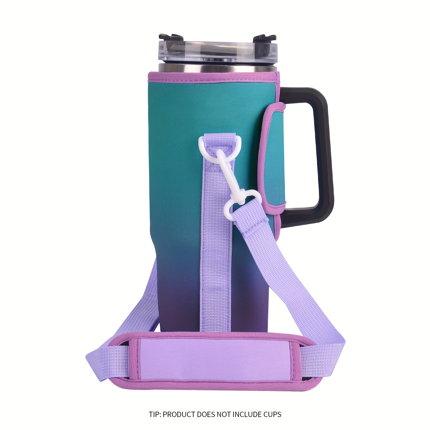 Water Bottle Holder Tumbler, Neoprene Water Cup Bag Sleeve With Adjustable  Shoulder Strap - Temu