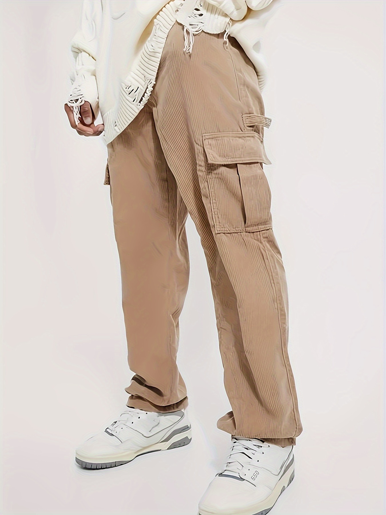 2023 Spring Vintage Cotton Corduroy Mens Corduroy Pants Straight, Casual,  Loose Fit With Wide Legs Brown Trendy Youth Pants From Wasamei, $32.77
