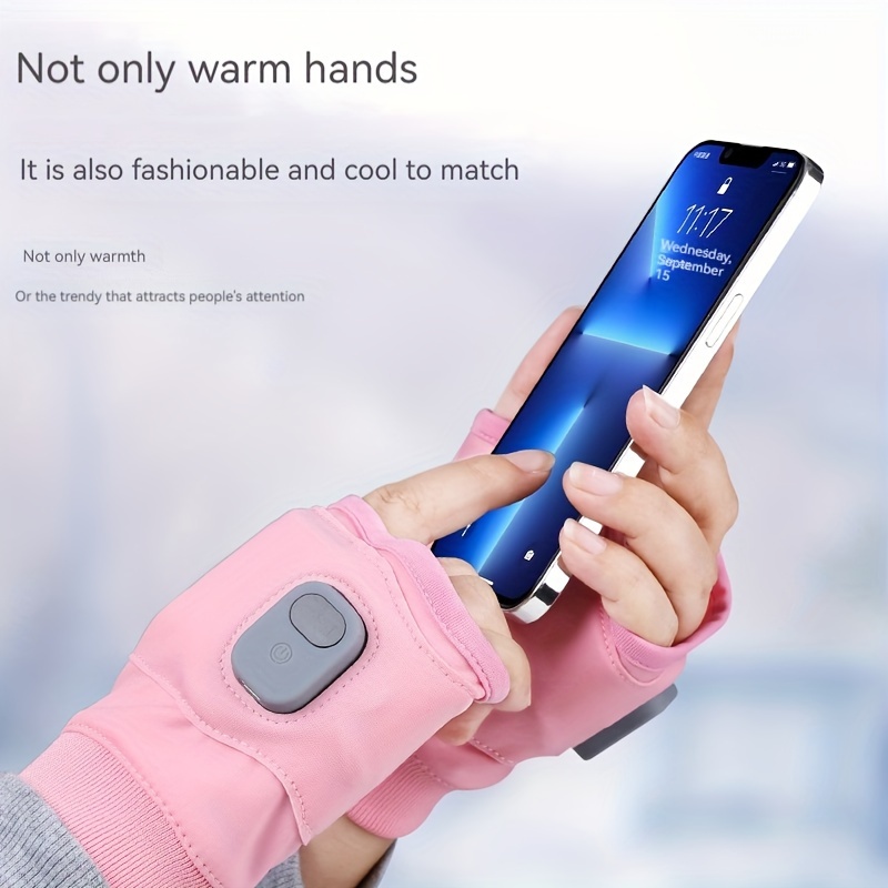 Gants chauffants électriques USB pour homme et femme, chauffe-mains avec  batterie Rechargeable, 3.7V, 4000 MAh, pour l'extérieur, hiver