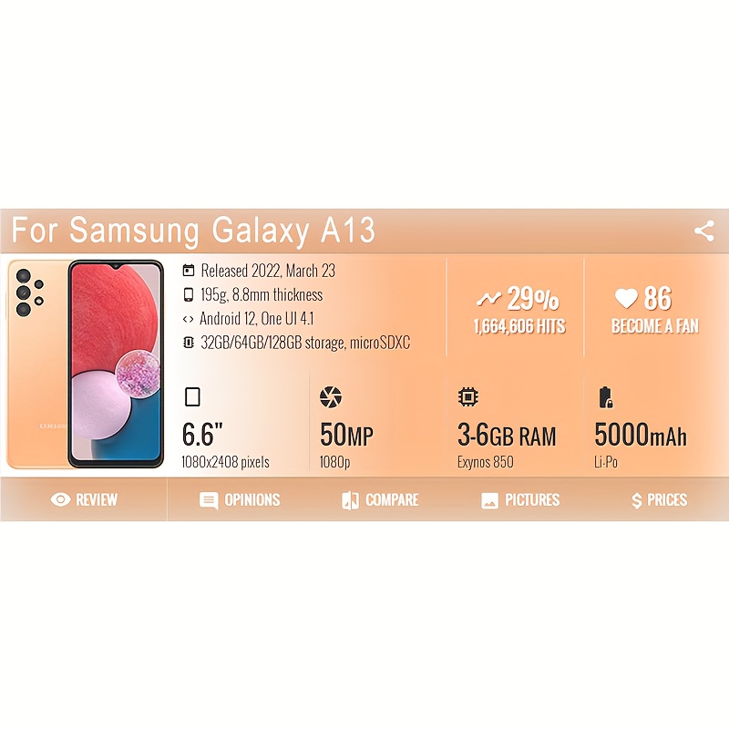 Pour Galaxy A13 4G A135F A13 Lite A137 A137F Écran - Temu Belgium