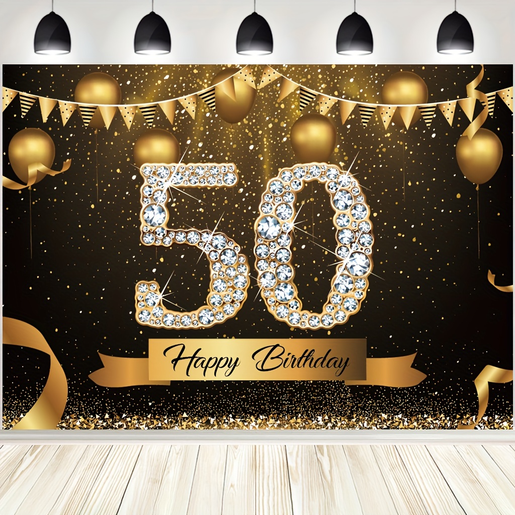 Centre de table pour 50e anniversaire, décoration scintillante pour 50e  anniversaire, décorations de table pour 50e anniversaire, découpes pour  âge, 50 étiquettes de pots Mason -  France