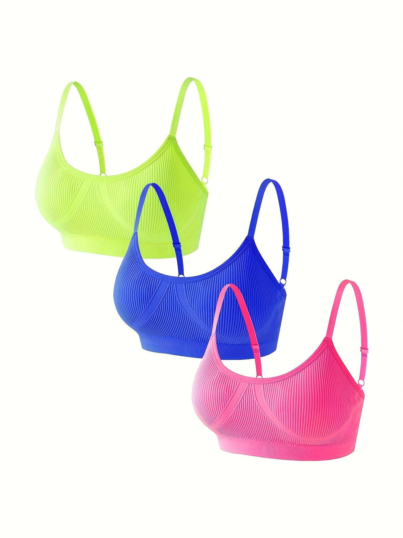 Simple Solid Wireless Bras Comfy Breathable Intimates Bra - Temu