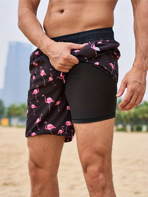 Quick Dry Beach Shorts for Men - Stretchy, Breathable, and Perfect for Summer Outdoor Activities