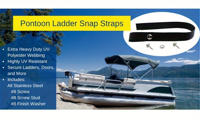 1pc Ladder Strap Stainless Steel Screw Extra Heavy Duty 4500 Lb Pontoon  Boat Accessories, Save Money Temu