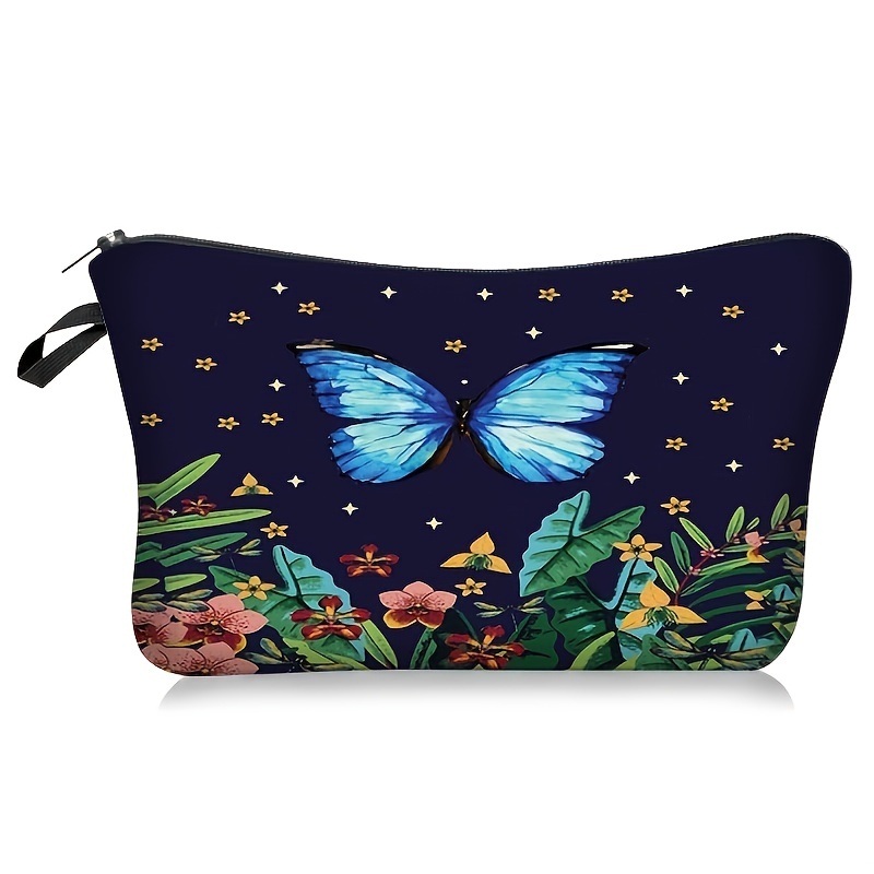 Beautiful Butterfly Pattern Makeup Bag