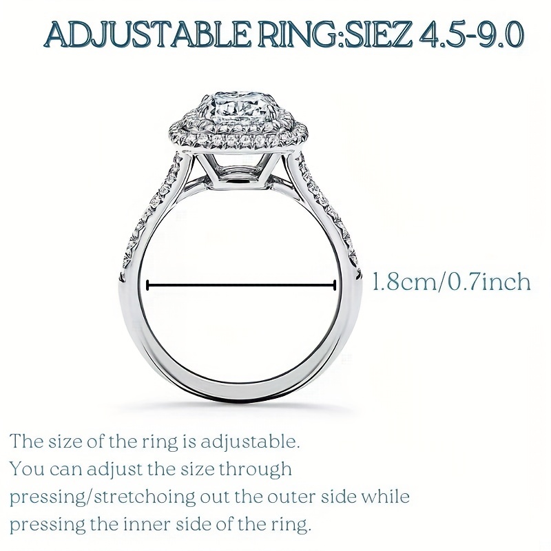 Circle promise ring clearance and engagement ring set