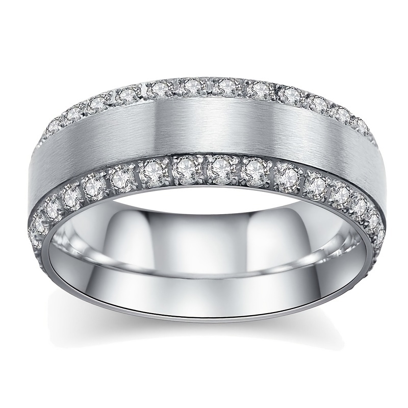 Alloy Wedding Engagement Ring Set