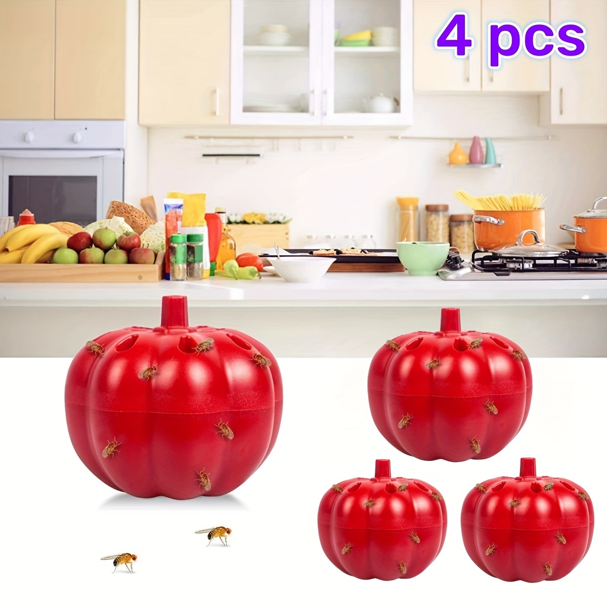Household Daily Use Pumpkin Fly Trap Ball Indoor Trap Sticky - Temu
