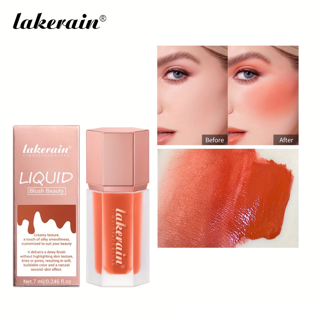  Soft Cream Blush Makeup,Smooth Cream Liquid Blush,Velvet  Texture Liquid Blush for Cheeks,Highly Pigmented &  Natural-Looking,Long-Wearing Tint Blush Makeup(#01) : Beauty & Personal Care