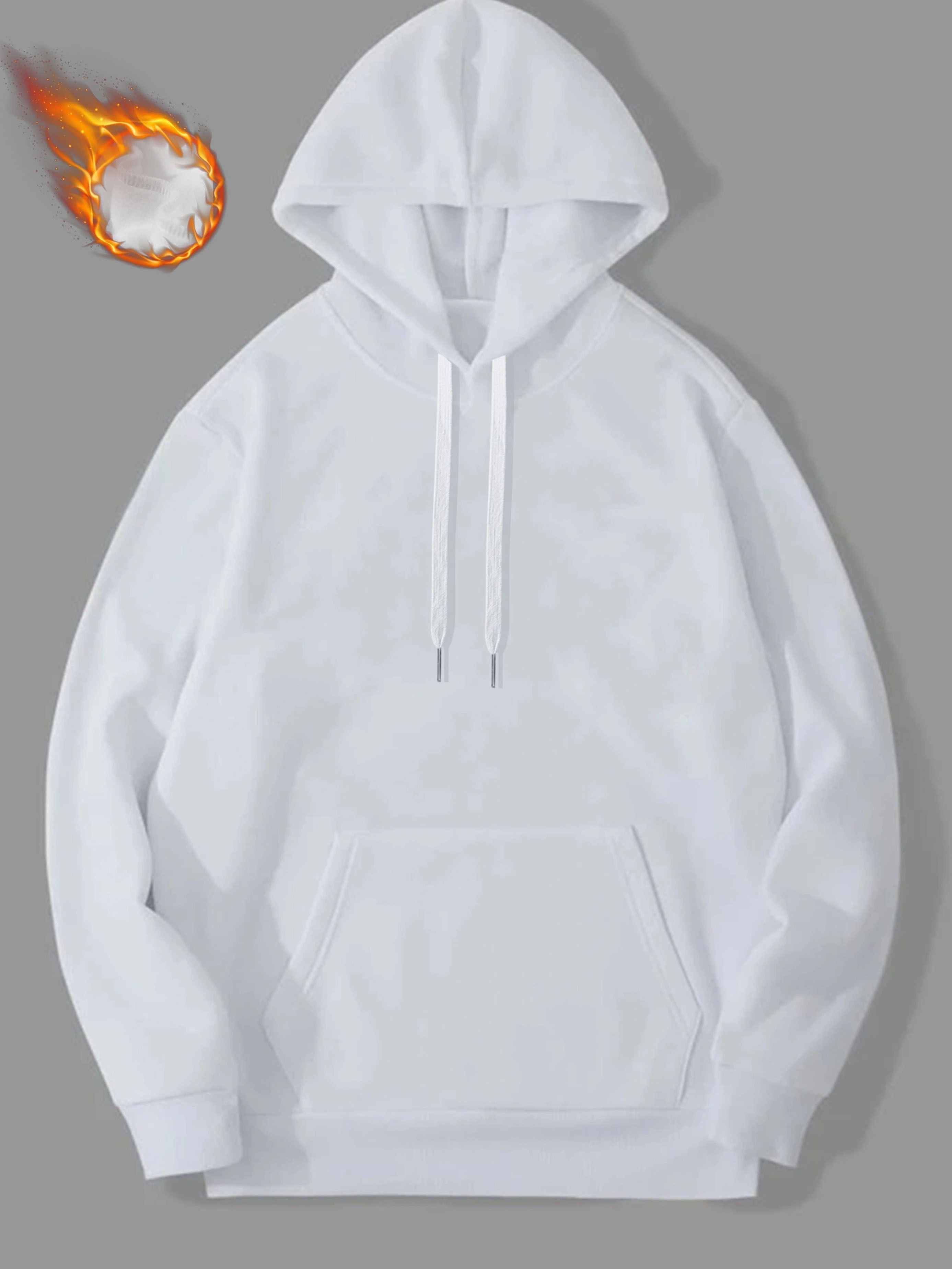 Plain white store hoodie mens