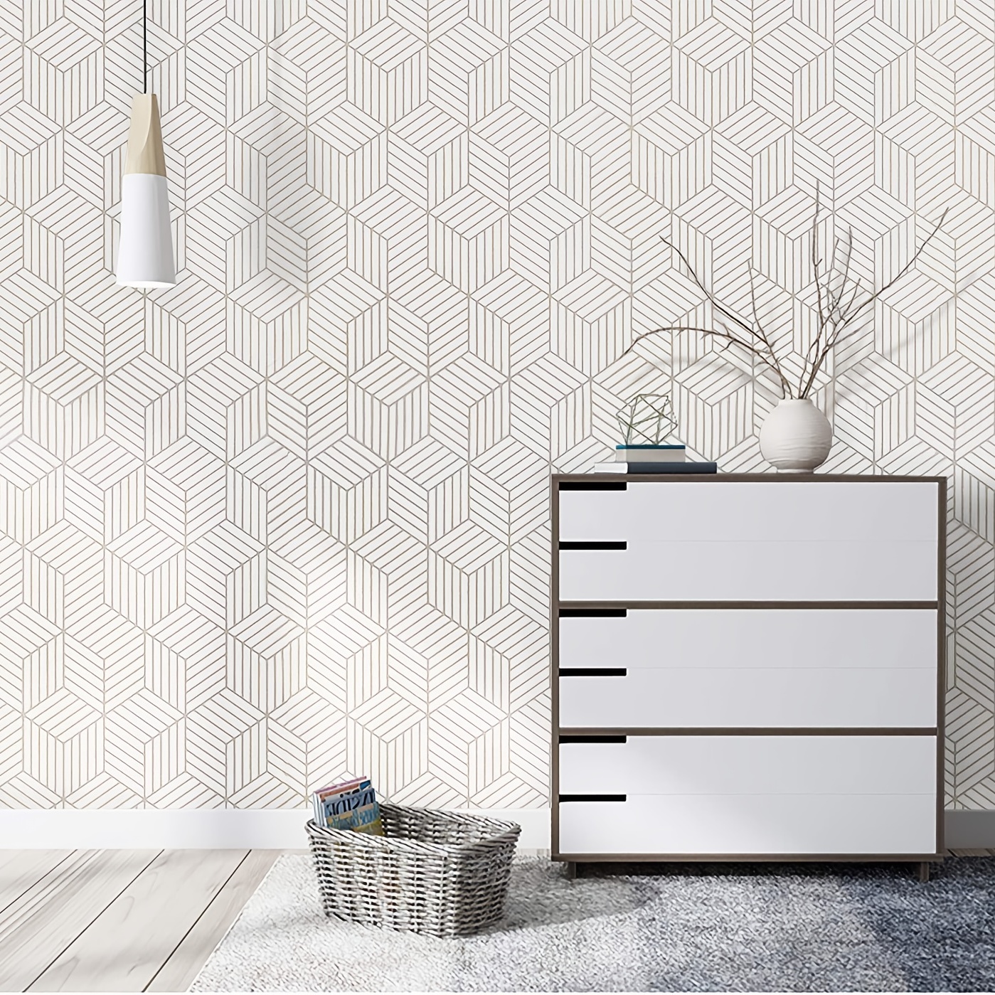 Geometric Contact Paper, Peel And Stick Wallpaper, Removable Wallpaper, Shelf  Liner, Drawer Liner
