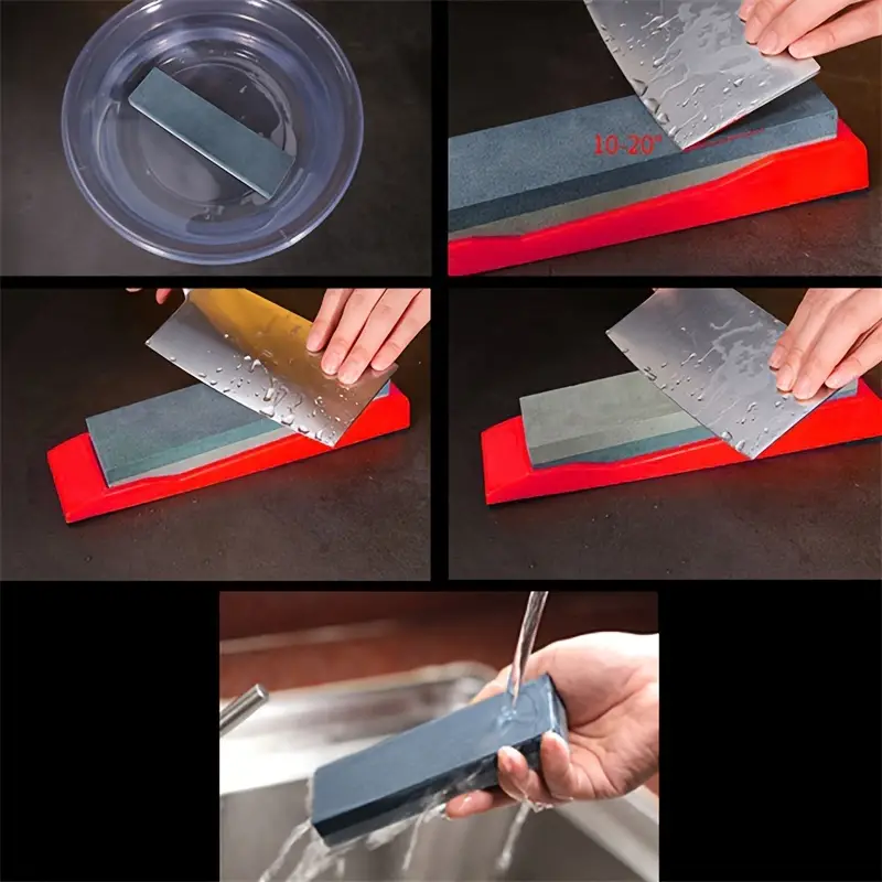 Knife Sharpener, Sharpening Stone Set, Premium Material Sharpening