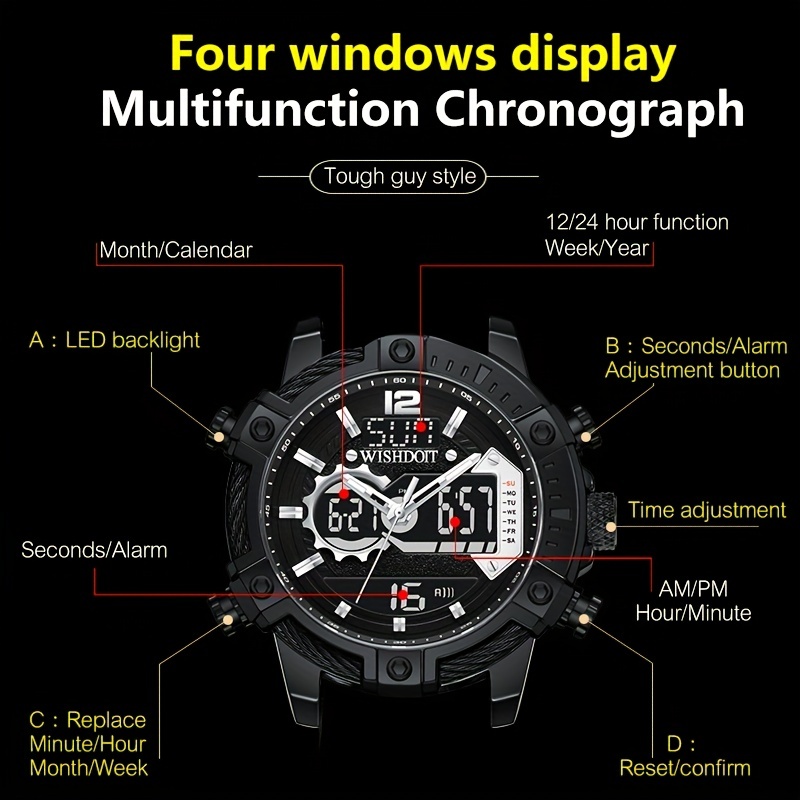 Skmei mens fashion digital led sports on sale wrist watch packaging