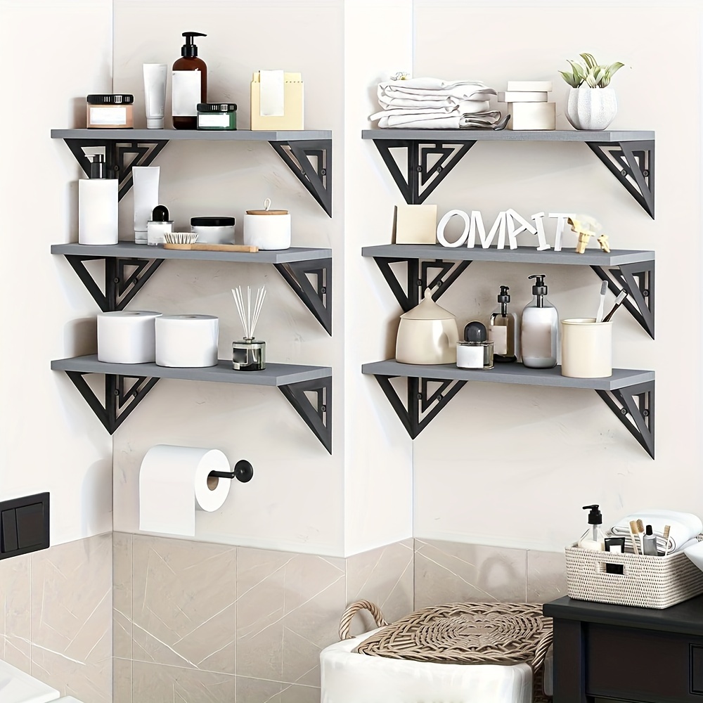Esonal White Nursery Floating Wall Shelf Décor Shelves for Bedroom  Organizer or Kitchen Spice Rack Wall Mount Books Photo Picture Display  Ledges 16