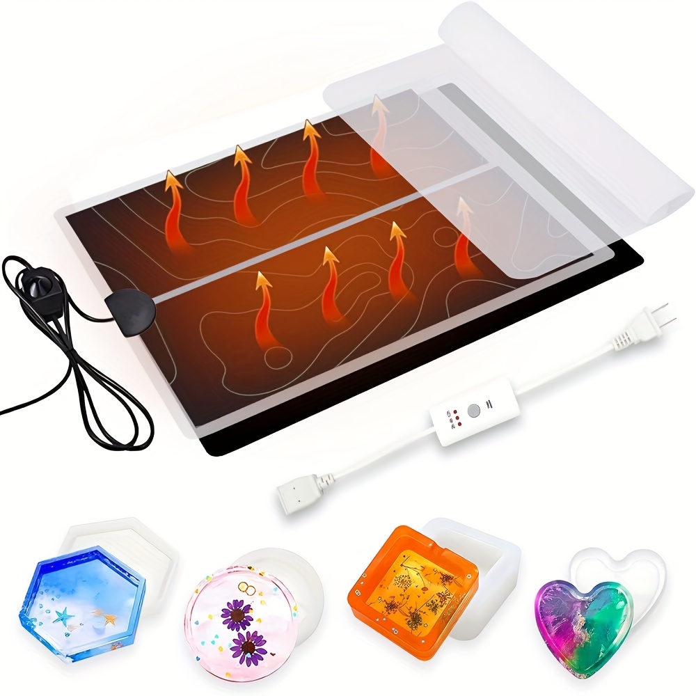 Resin Heating Mat, Resin Molds Heating Pad, Resin Curing Machine, Epoxy Resin  Dryer For Epoxy Molds Power Tools Set 240V UK Plug - AliExpress
