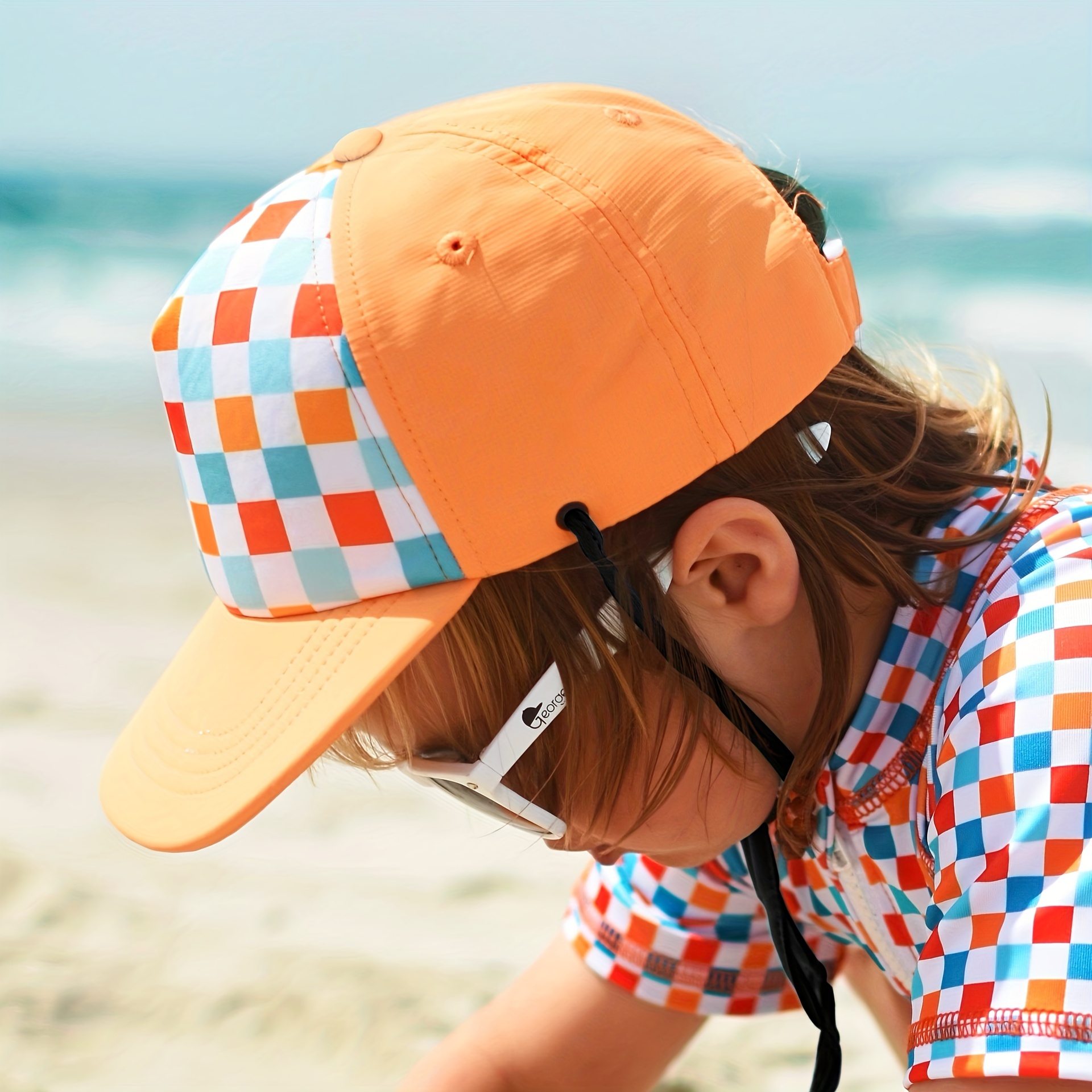 Summer Children's Outdoor Uv Protection Sun Hat Seaside - Temu New Zealand