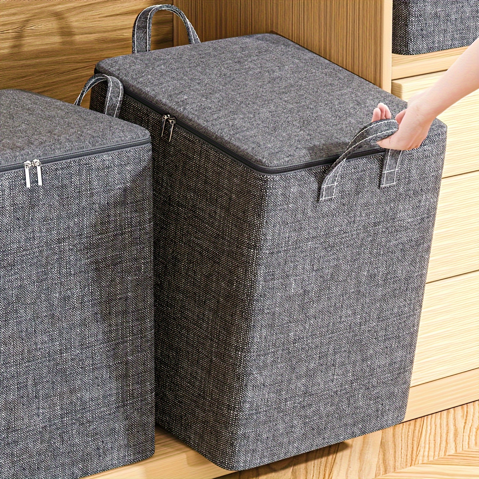 Sac De Rangement, Tissu Cationique, Très Grande Capacité, Avec