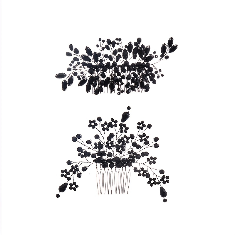 Bridal Wedding Rhinestone Side Hair Comb Elegant Headpiece for Women