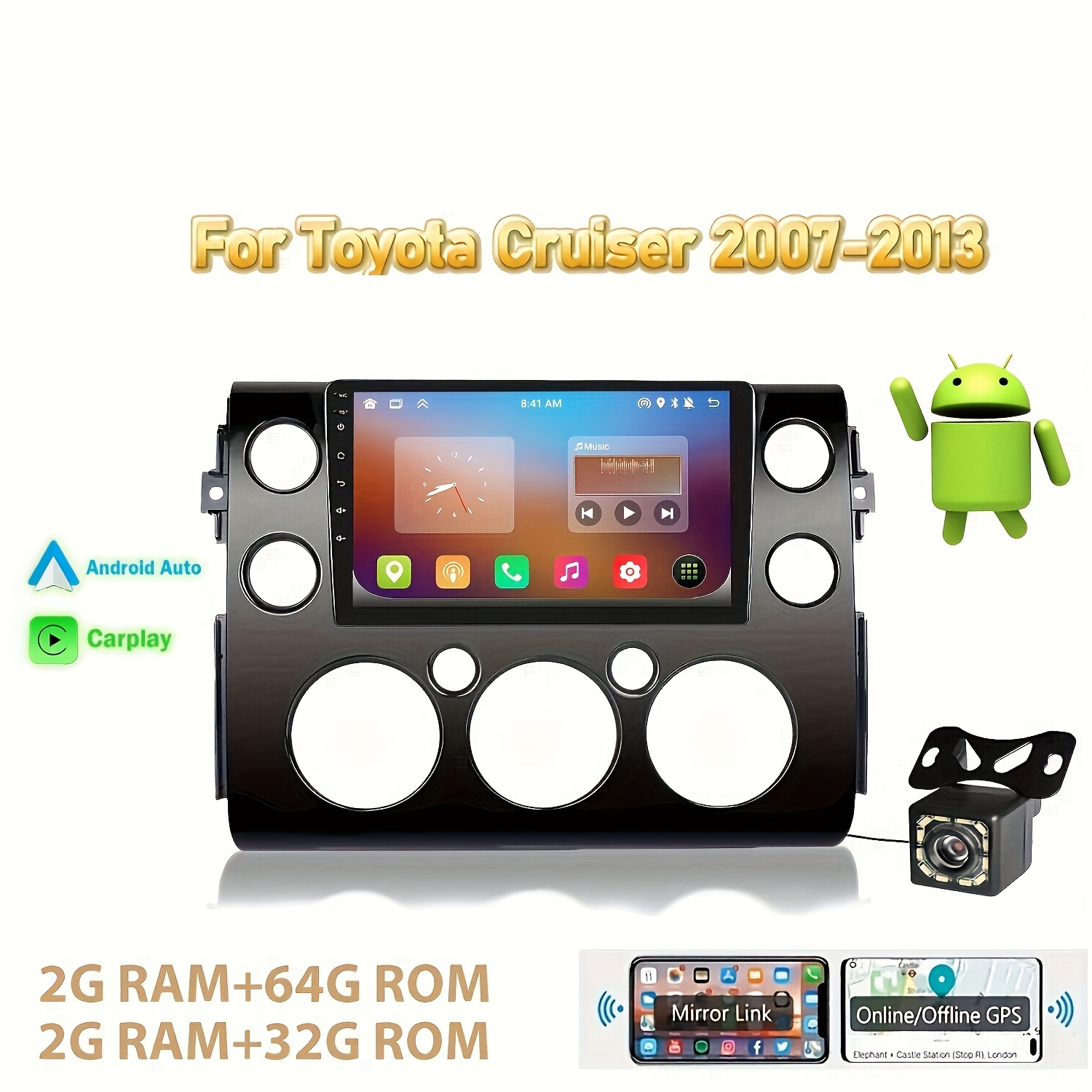 2+64gb Q3 2013 2018 Hd 9 Pulgadas Android 12 Car Auto - Temu