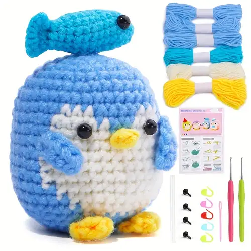 Beginner Crochet Kit Crochet Animal Kit With Yarn Complete Crochet