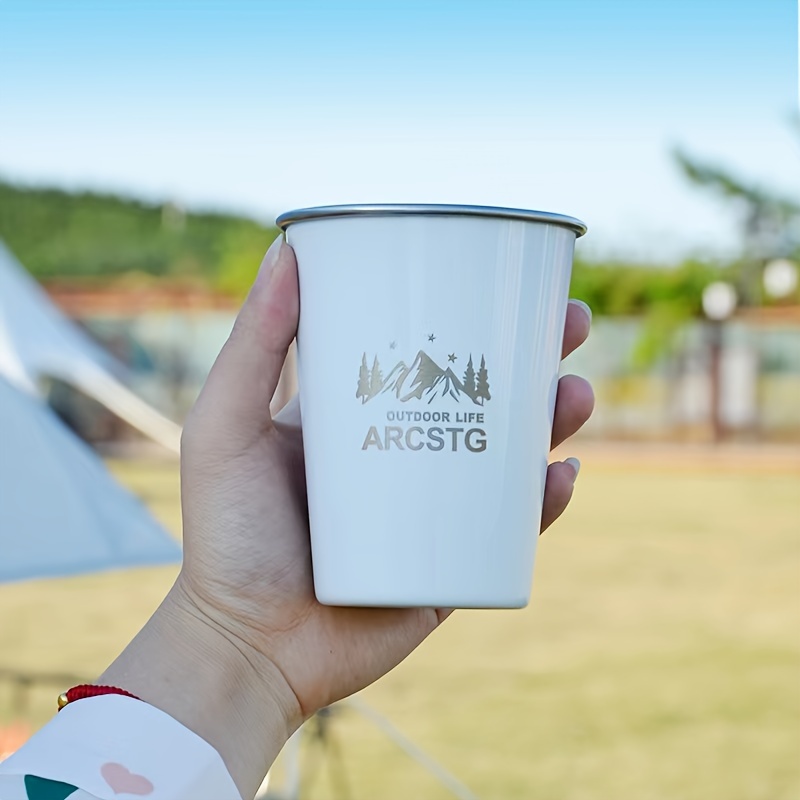 Taza de Camping de acero inoxidable de 7 piezas juego de - Temu