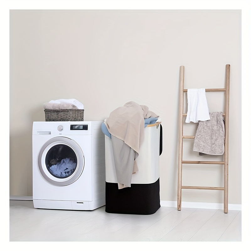 HENNEZ - Cesta de lavandería sucia de 140 L para la familia
