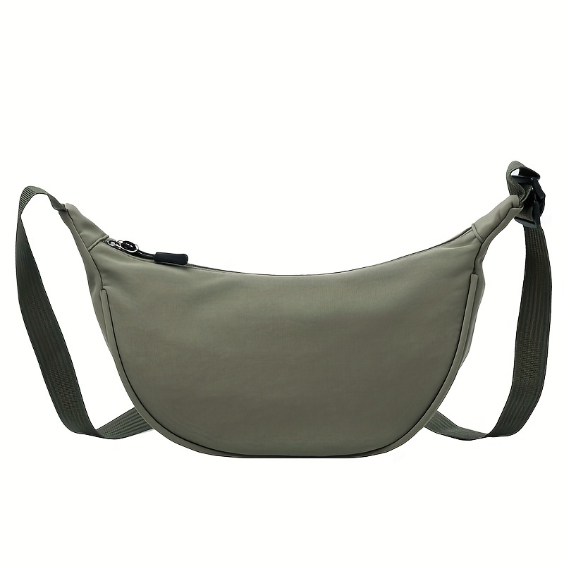 Crossbody Hobo Bag for Women Men Small Nylon Slouchy Purse Round Shoulder  Bag